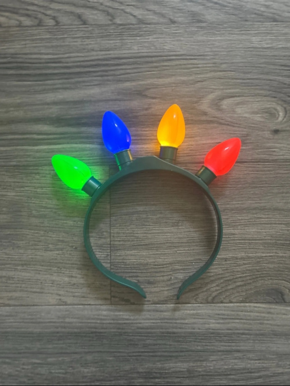 LED Holiday Light Bulb Headband - Multicolor